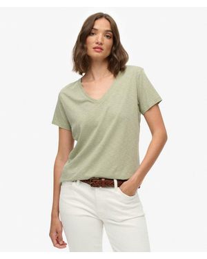 Superdry & Co Studios Slub Embroidered T-shirt - Grey
