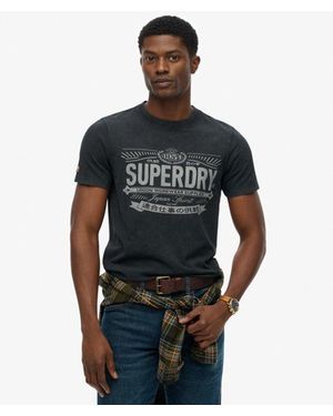 Superdry & Co Heritage Brand Relaxed T-shirt - Black