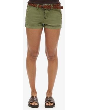 Superdry Chino Hot Shorts - Green