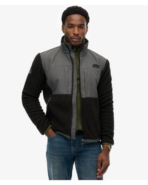 Superdry & Co Polar Fleece Hybrid Trekker - Black