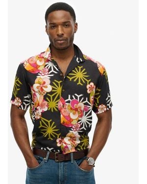 Superdry & Co Hawaiian Resort Shirt - Black