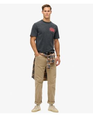 Superdry & Co Biker Rock Graphic Crew Neck Loose Tee - Black