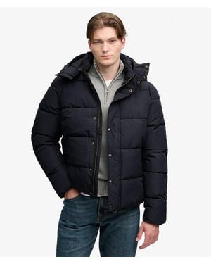 Superdry Premium Hooded Puffer Jacket - Black
