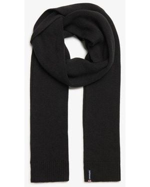 Superdry Essential Logo Knitted Scarf - Black