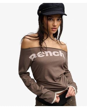 Superdry Bench X & Co Bench Fitted Long Sleeve Layer Top - Brown