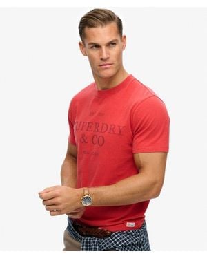 Superdry & Co 1954 Company Relaxed T-shirt - Red