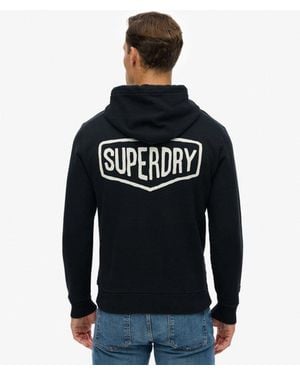 Superdry Homme Sweat À Capuche Ample Work Tab Taille - Noir