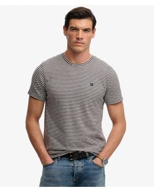 Superdry & Co Classic Essential Stripe T-shirt - Grey