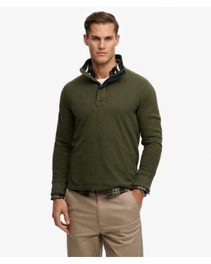 Superdry & Co Cotton Classics Jersey Half Zip Sweatshirt - Green