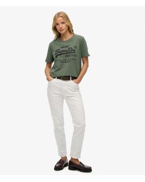 Superdry & Co Embellished Vintage Logo Relaxed T-shirt - Green