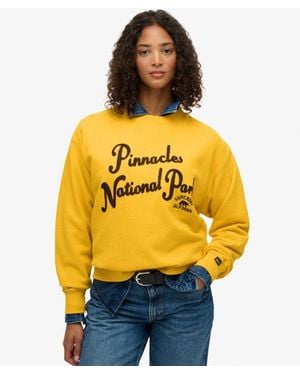 Superdry Lo-fi Outdoor Loose Sweatshirt - Yellow