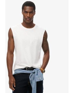 Superdry & Co Classic Organic Cotton Essential Logo Tank Top - White