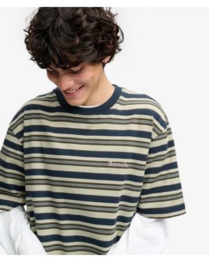 Superdry Bench X & Co Bench Boxy Stripe T-shirt - Black