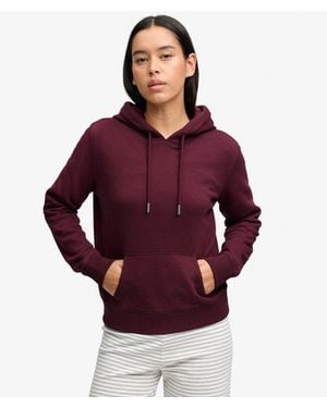 Superdry Signature Geborduurde Hoodie - Rood