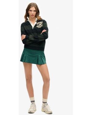 Superdry Fully Lined Tennis Skirt - Green