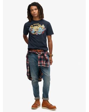 Superdry & Co Tokyo Graphic T-shirt - Blue