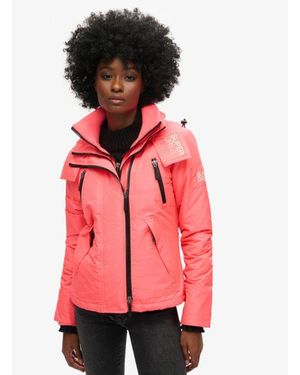 Superdry Hooded Mountain Windbreaker Jacket - Red