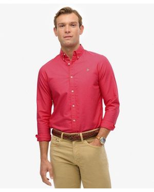 Superdry & Co Classic Oxford Long Sleeve Shirt - Red