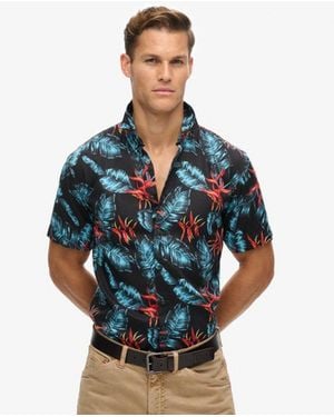 Superdry & Co Hawaiian Shirt - Blue