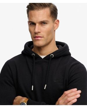 Superdry & Co Vintage Logo Embroidered Hoodie - Black