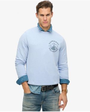 Superdry & Co Lo-fi Outdoor Mono Relaxed Crew Sweatshirt - Blue
