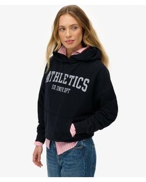 Superdry & Co Athletic Essentials Relaxed Hoodie - Black