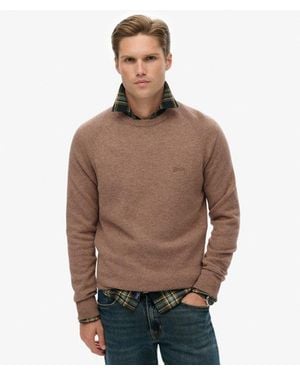 Superdry & Co Wool Blend Jumper - Brown