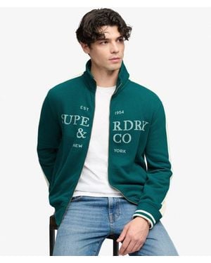Superdry & Co Company Logo Track Top - Green