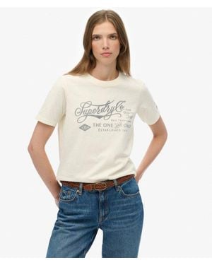 Superdry Industry Workwear Relaxed T-Shirt - White