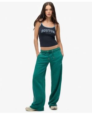 Superdry Athletic Essentials Logo joggingbroek Met Rechte Pijpen - Blauw