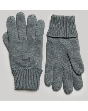 Superdry & Co Vintage Logo Gloves - Grey