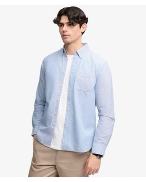 Superdry & Co Mix Match Oxford Long Sleeve Shirt - Blue