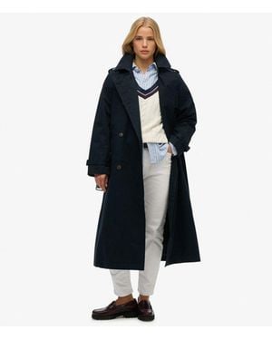 Superdry & Co Classic Trench Coat - Blue