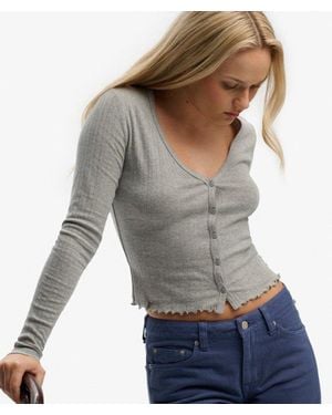 Superdry Athletic Essential Pointelle Vest - Grijs