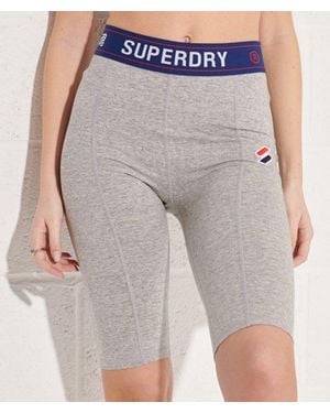 Superdry Sportstyle Essential Cycling Shorts - Gray