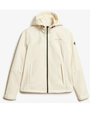 Superdry Hooded Classic Trekker Jacket - Natural