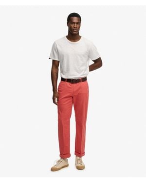 Superdry Premium Regular Chinos - Red
