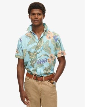 Superdry & Co Hawaiian Shirt - Blue
