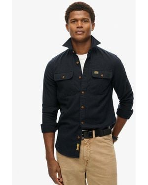 Superdry Trailsman Relaxed Fit Overshirt - Blue