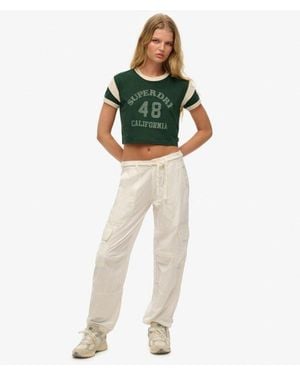 Superdry Lightweight Beach Cargo Trousers - Green