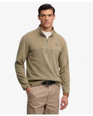 Superdry Expedition Fleece Half Zip - Green