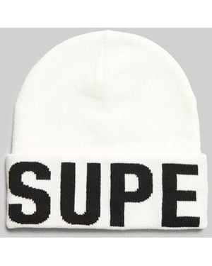 Superdry & Co Mountain Knitted Hat - White