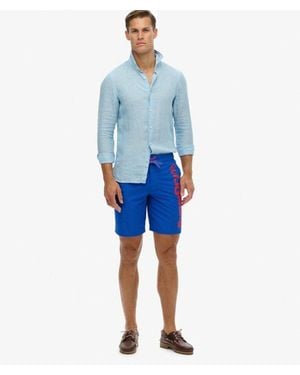 Superdry Homme Short De Bain Classique Taille - Bleu