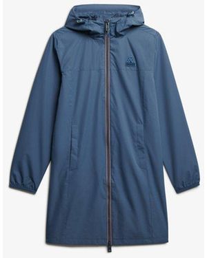 Superdry & Co Long Tri Windbreaker Jacket - Blue