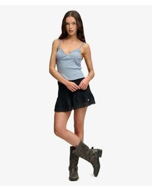 Superdry & Co Ibiza Mini Skirt - Blue