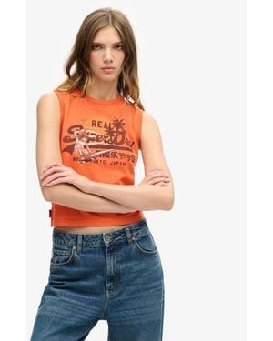 Superdry Uperdry A Graphic Eevee T-hirt - Orange