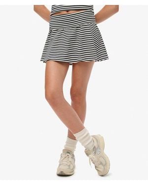 Superdry Athletic Essentials Fold Over Skirt - Blue