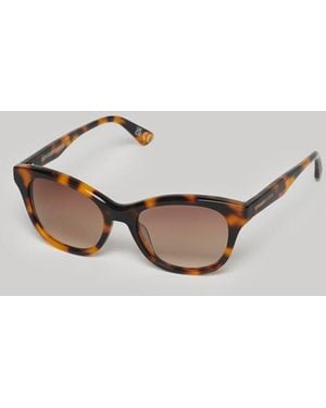 Superdry Classic Tortoiseshell Print Sdr Britanny Sunglasses - Metallic