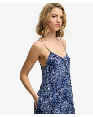 Superdry & Co Cami Maxi Dress - Blue