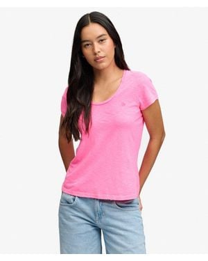 Superdry & Co Studios Scoop Neck T-shirt - Pink